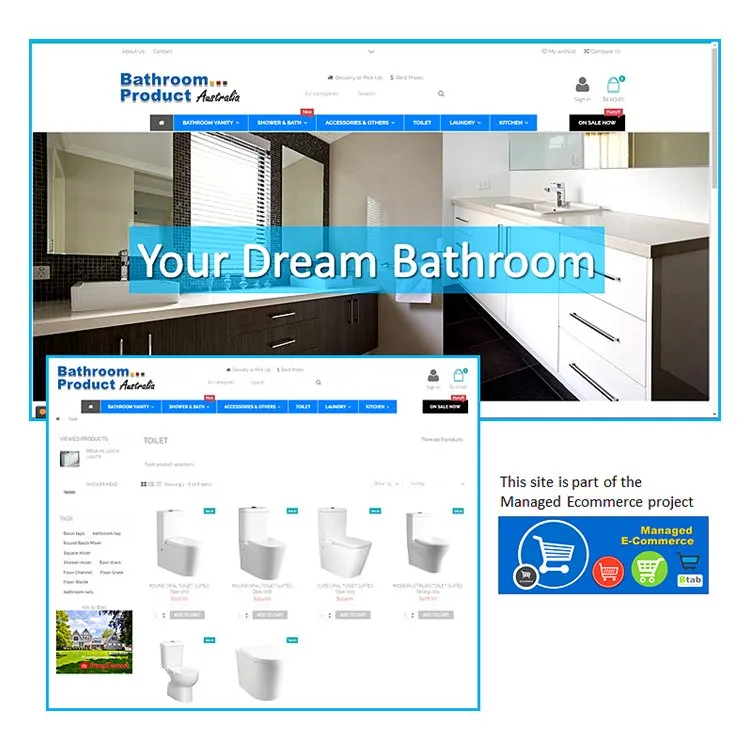 Bathroom Product Australia，一家浴室柜及配件分销商网店