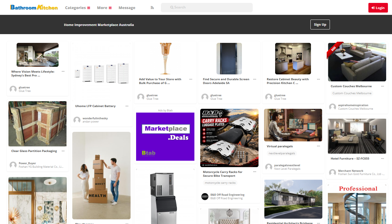 Bathroom Kitchen Marketplace 网站
