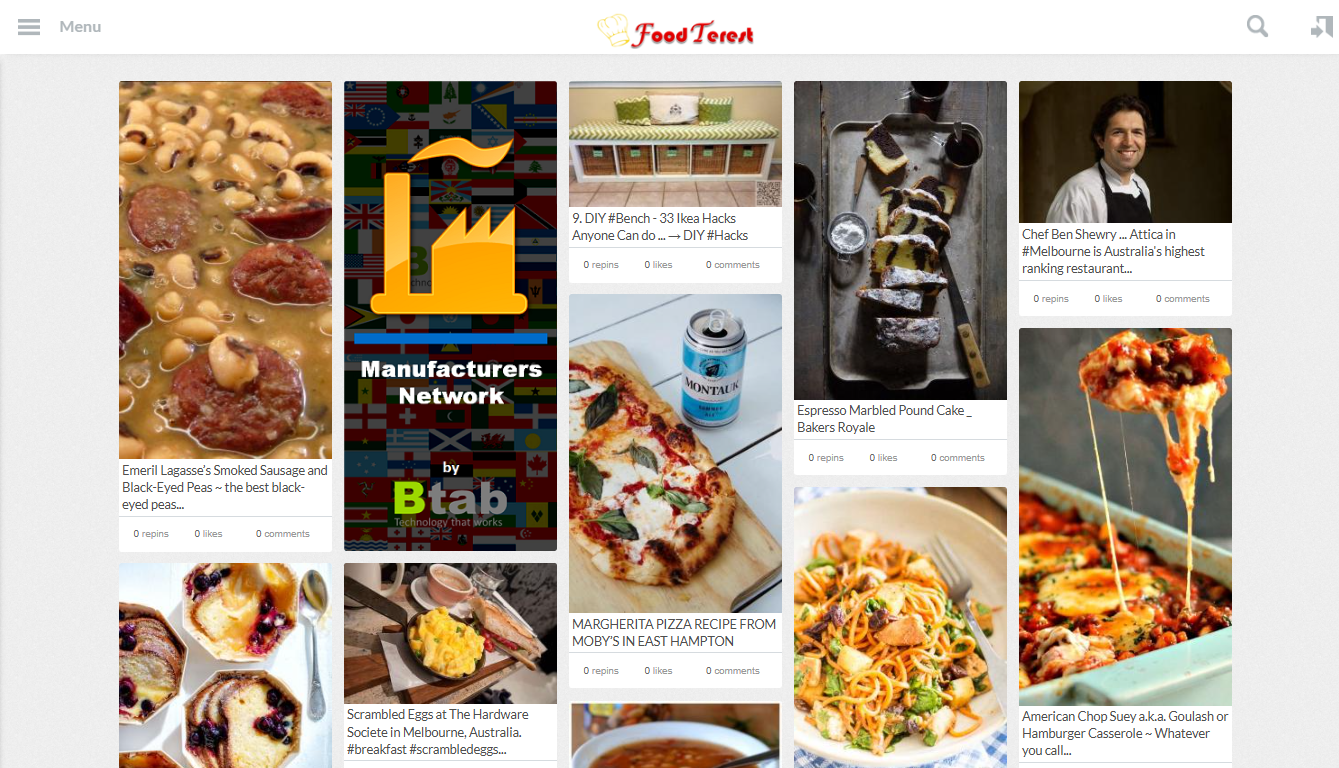 FoodTerest 网站