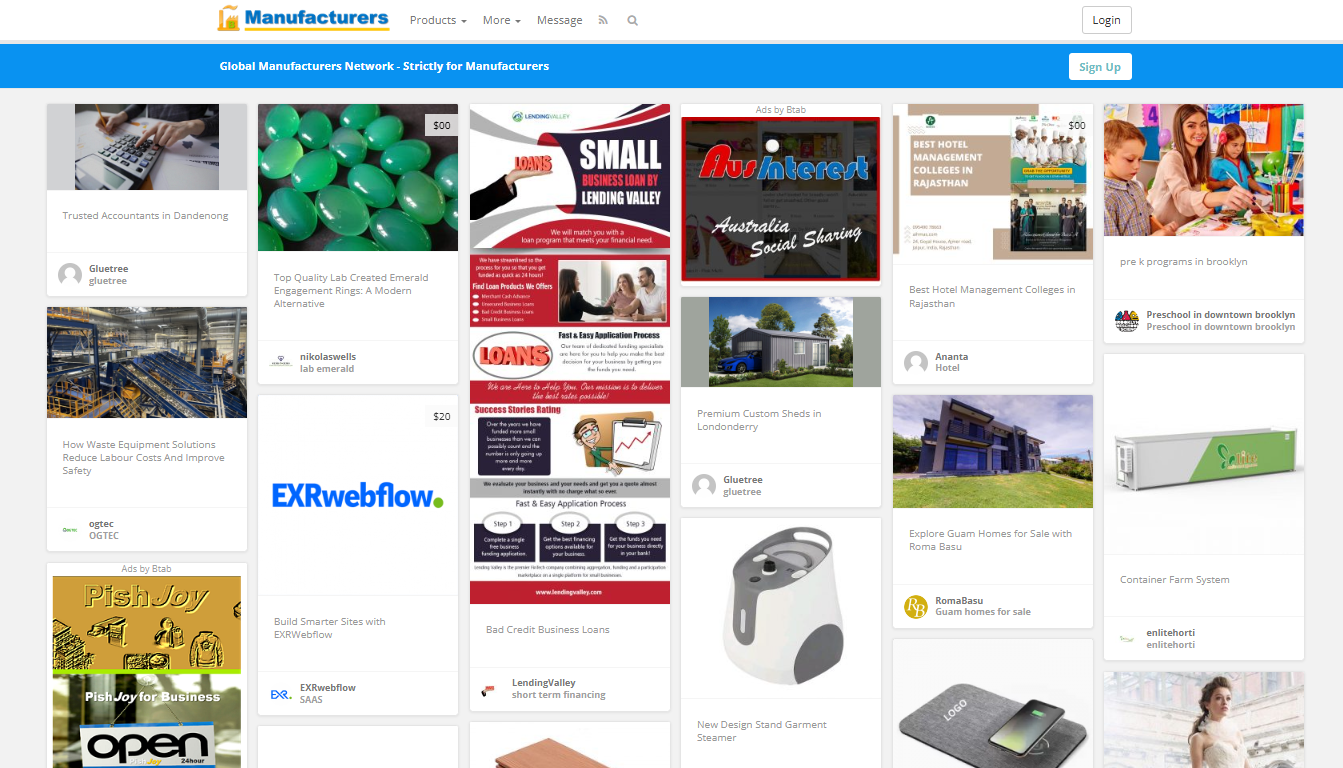 The Manufacturers Network website