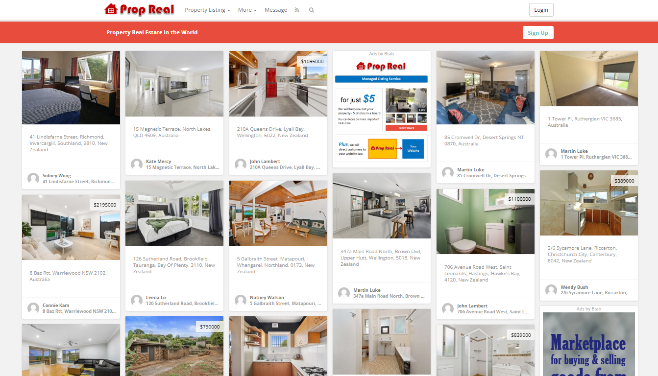The Prop Real website