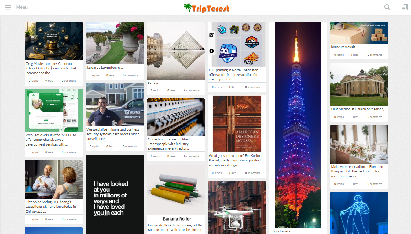 TripTerest 网站